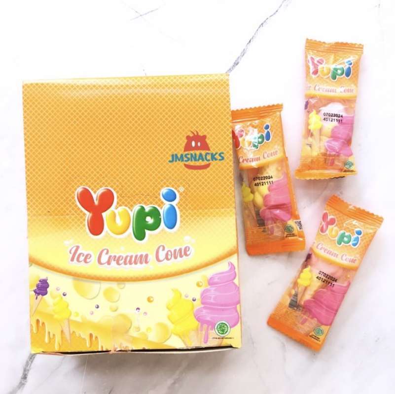Jual Yupi Ice Cream Cone Permen Jelly [24 Pcs/ Pack] Di Seller Nanashop ...