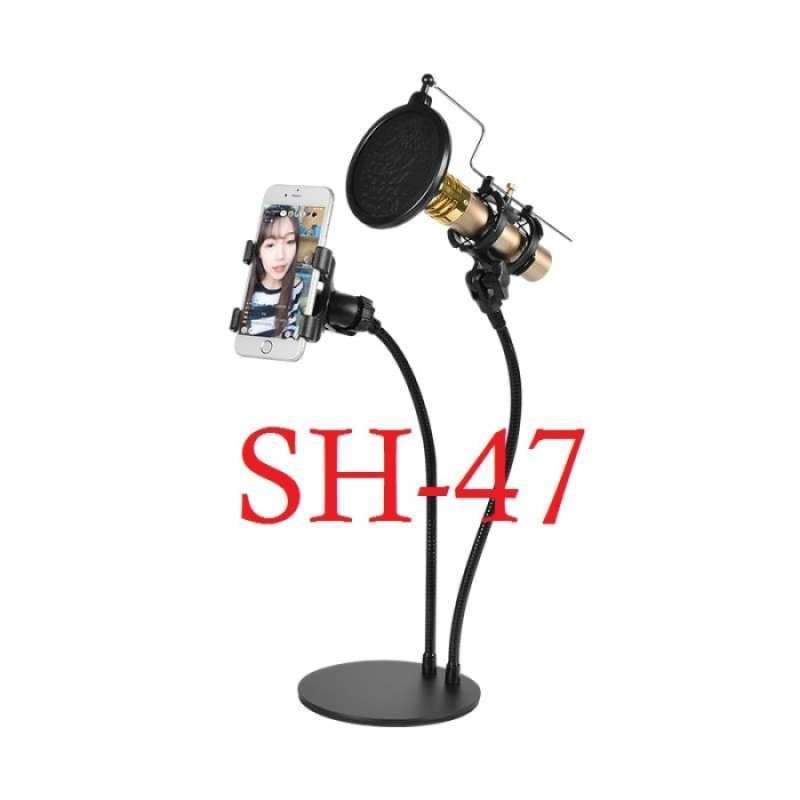 Promo Stand Mic meja smule tiktok karlmann SH 47 Diskon 46 di Seller