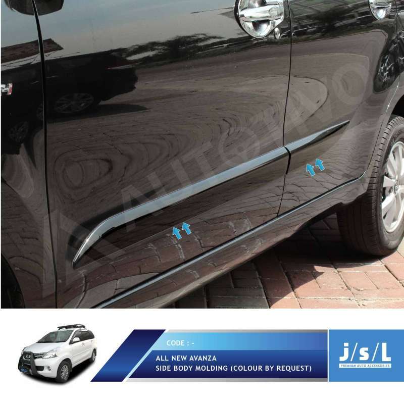 Jual JSL Side Body Molding List Pintu Samping for All New Avanza/Xenia