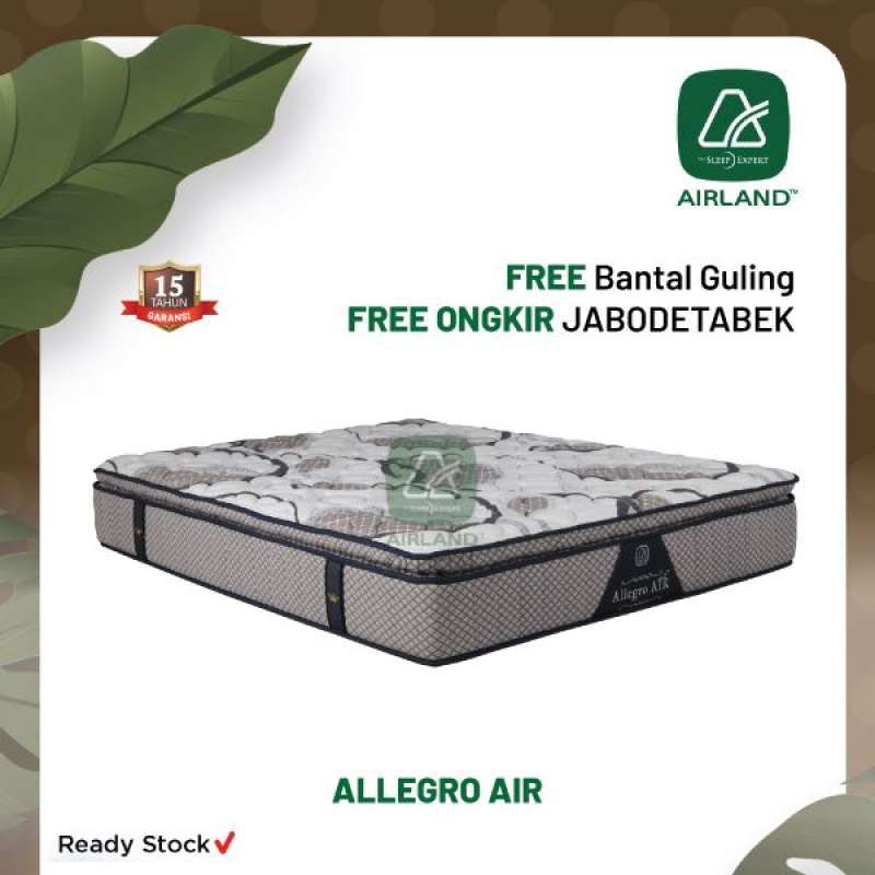Promo Airland Allegro Air Springbed (mattras Only) 160 X 200 White