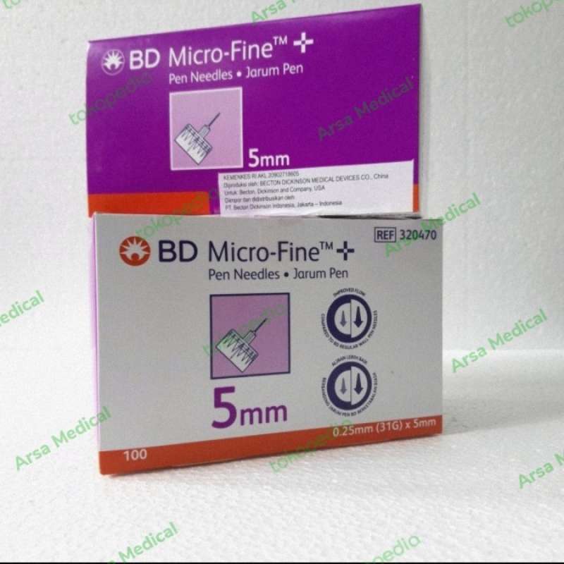 Promo BD 5mm Jarum Insulin Pen Needles BD Micro Fine 31G 5mm (isi 100