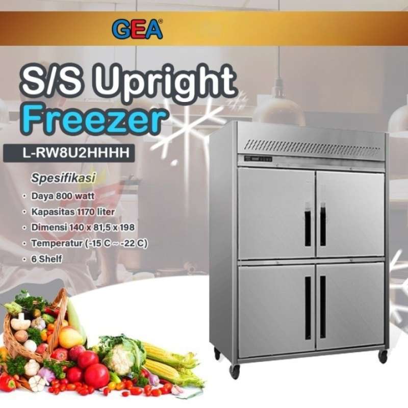 Jual GEA UPRIGHT FREEZER 4 Pintu LRW8U2HHHH di Seller Jakarta