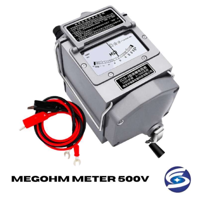 M500 Insulation Tester / Megohmmeter - 0-1000 Megohms, 500V, With Soft Carrying Case