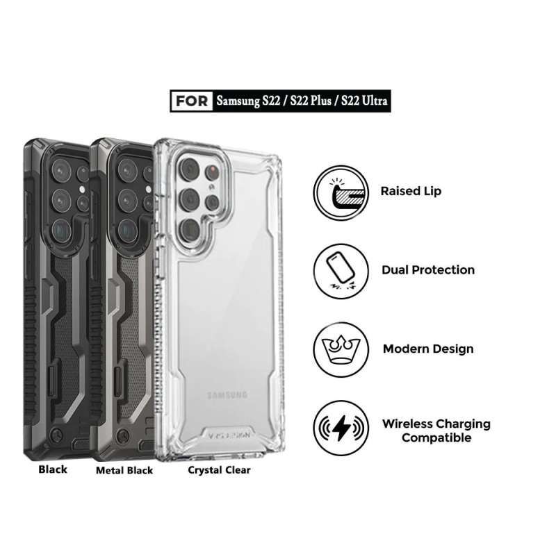 Promo Case Samsung Galaxy S22 Ultra Plus VRS Design Terra Guard Casing