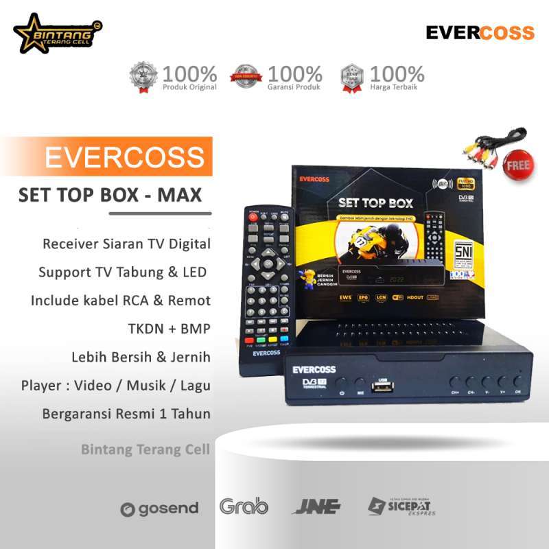 Jual SET TOP BOX DIGITAL EVERCOSS di Seller Bintang Terang Cell