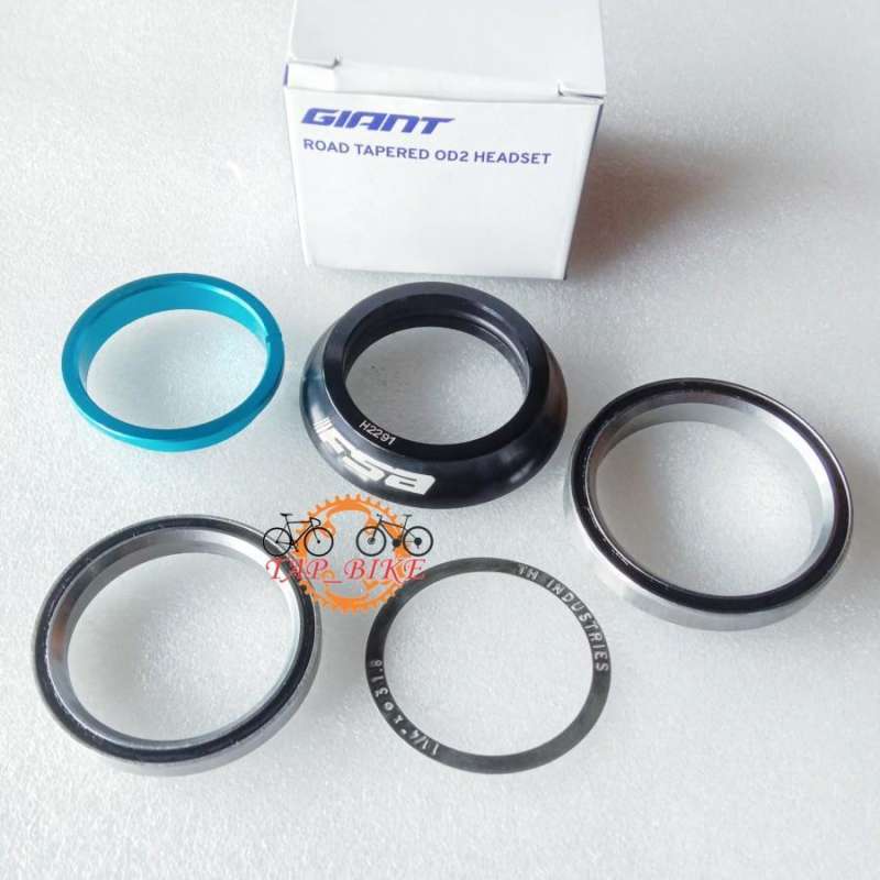 Jual GIANT Road Tapered OD2 Headset for Giant Road Bike Head Bearing