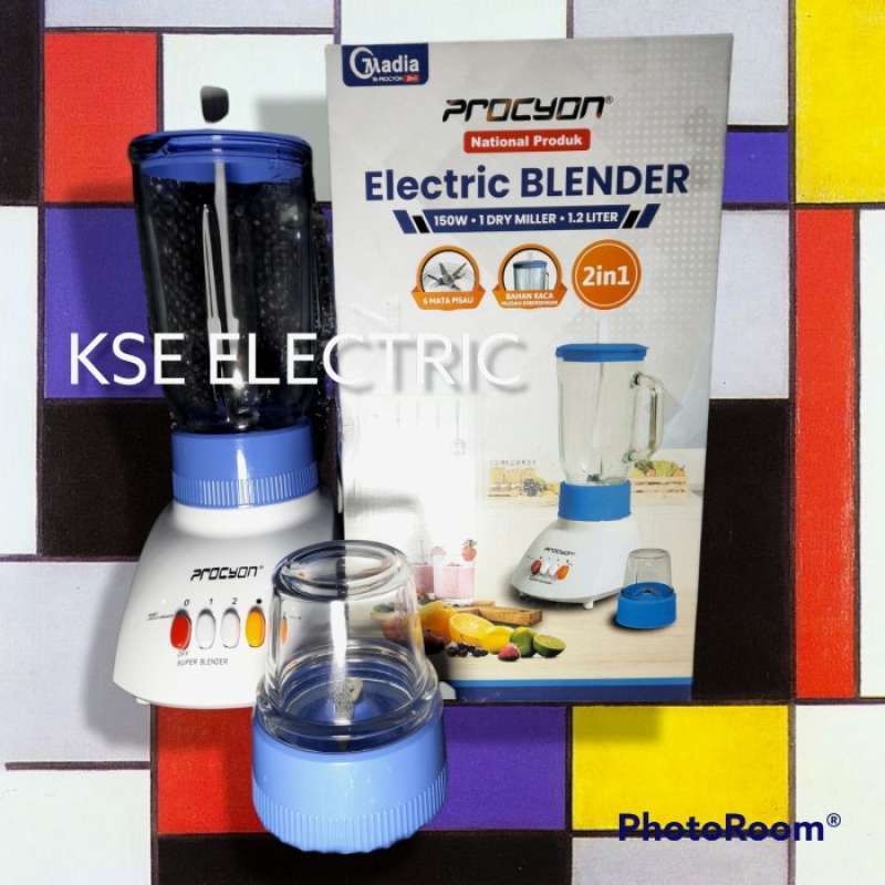 Jual Blender/Blender Kaca 2 In 1 National Produk Free Bubble /Sni di