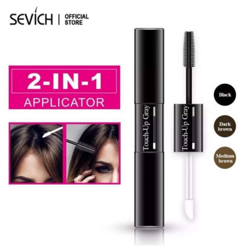 Jual Sevich Touch Up Gray Hair Coloring Brush 2In1 Mascara Hair Dye Pen