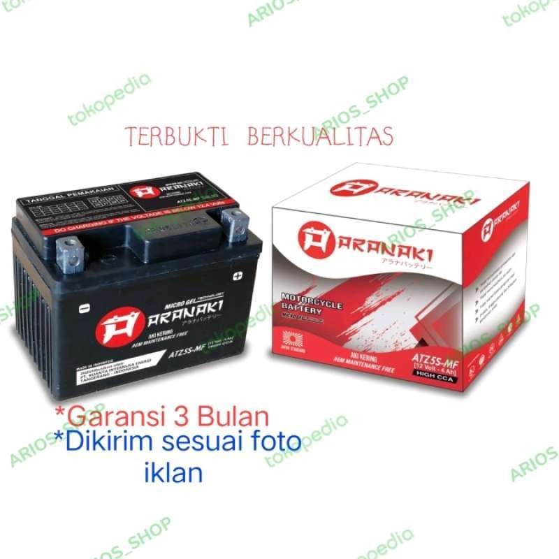 Promo Aki Aspira Gtz5S Motor Tipe Kering 3,5 Ah Orisinil Gtz 5S Astra