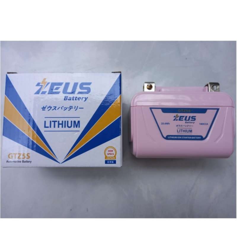 Jual Aki Motor | Accu Motor LITHIUM ZEUS Aki Kering Honda, Yamaha