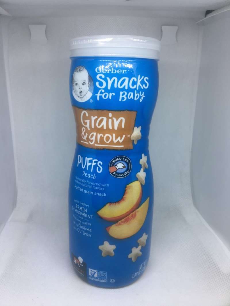 Jual Gerber Puffs Peach Puffed Grain Snack 8+ Months 42 G di Seller