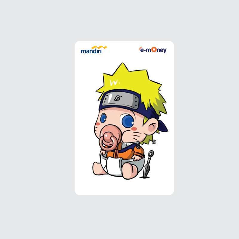 â Kartu Emoney Mandiri Naruto Chibi Kartun Anime Jepang Kartu Etoll E
