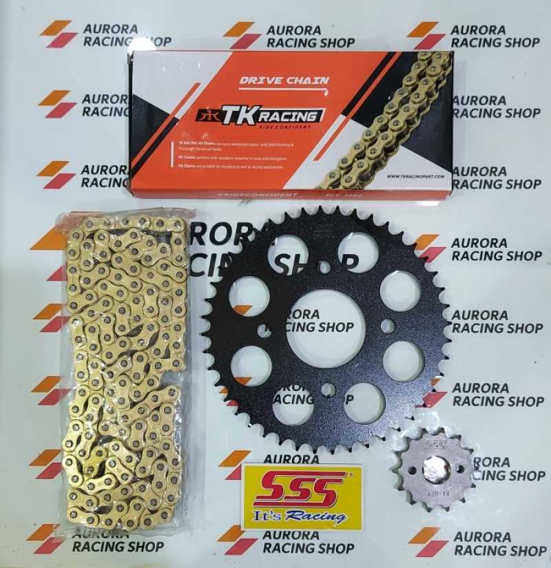 Jual GEAR SET SSS BLACK CBR 150 R CB 150 R SONIC & RANTAI TK 428 HS