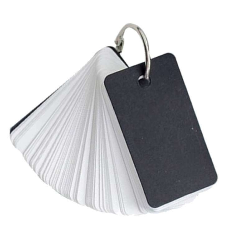 Jual Mini Blank Flash Cards With Binder Ring 1.6 X 2.8 Inch 100