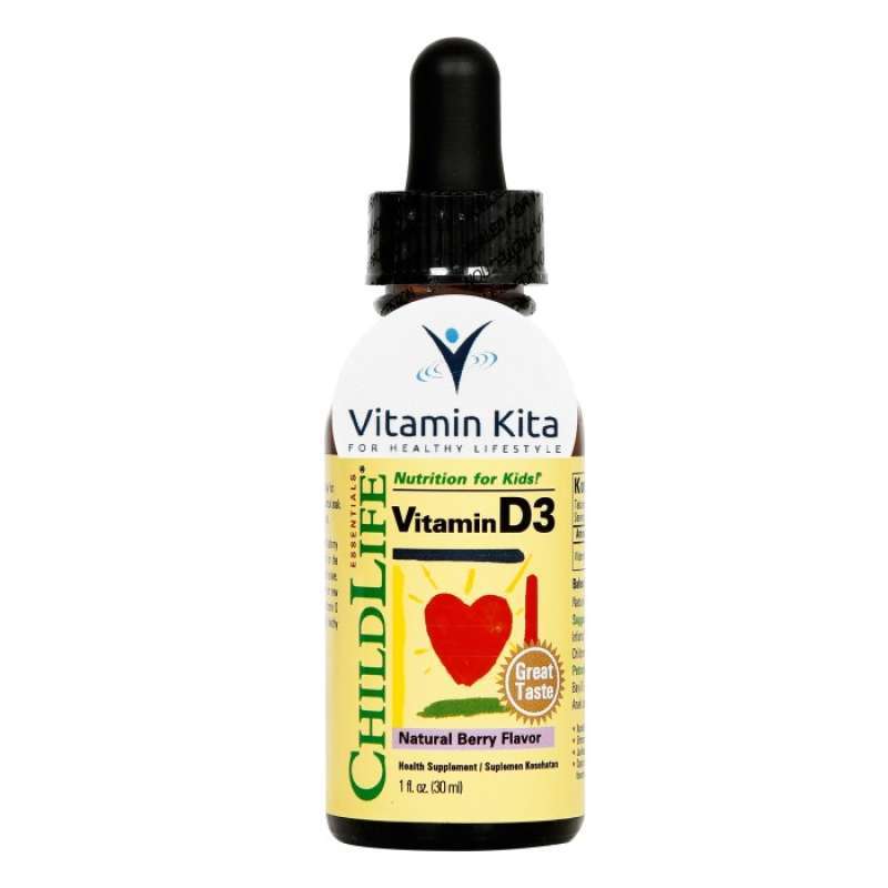 Jual CHILD LIFE VITAMIN D3 500 IU 30 ML / VITAMIN IMMUNE DAN TULANG