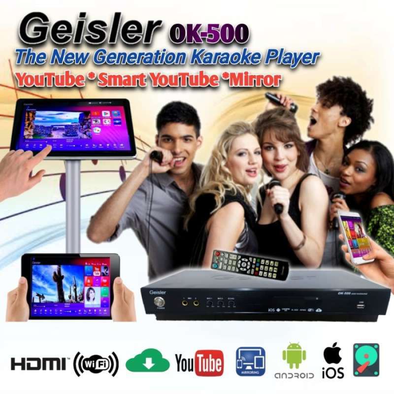 Jual Karaoke Player Geisler Ok 500 Original . Karaoke Player Geisler