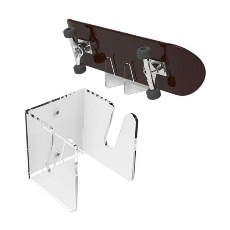 Promo Clear Acrylic Skateboard Mounts Deck / Wall Hanging Brackets