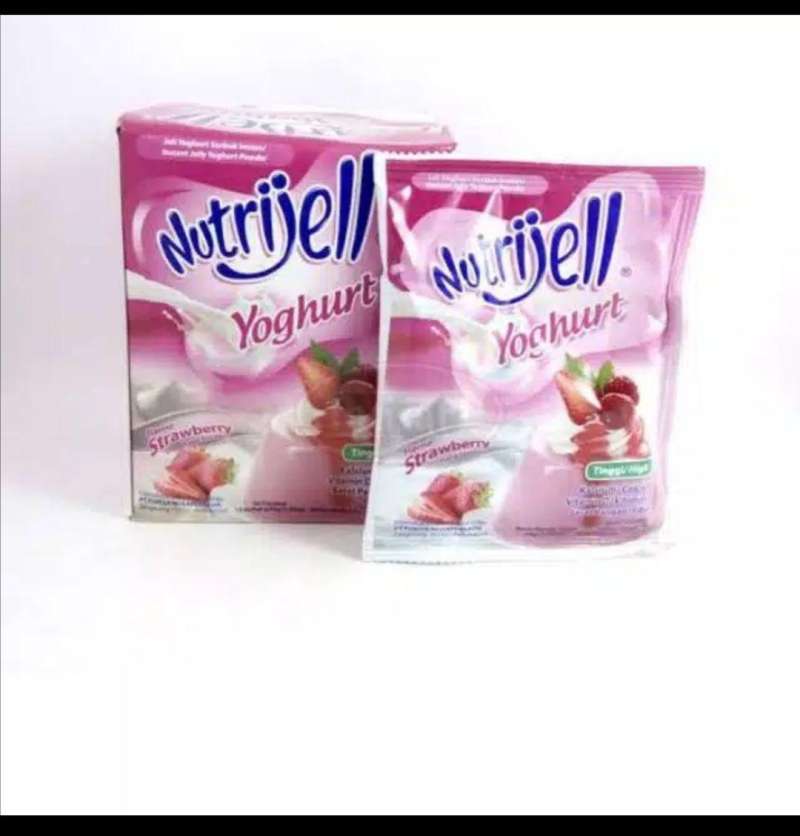 Promo nutrijel YOGHURT STROBERI nutrijell agar jelly powder agar rasa
