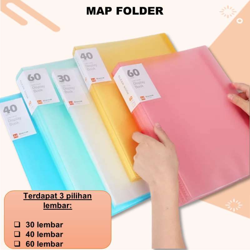 Promo Clear Holder A4 File Folder Document Keeper Organizer Map Dokumen