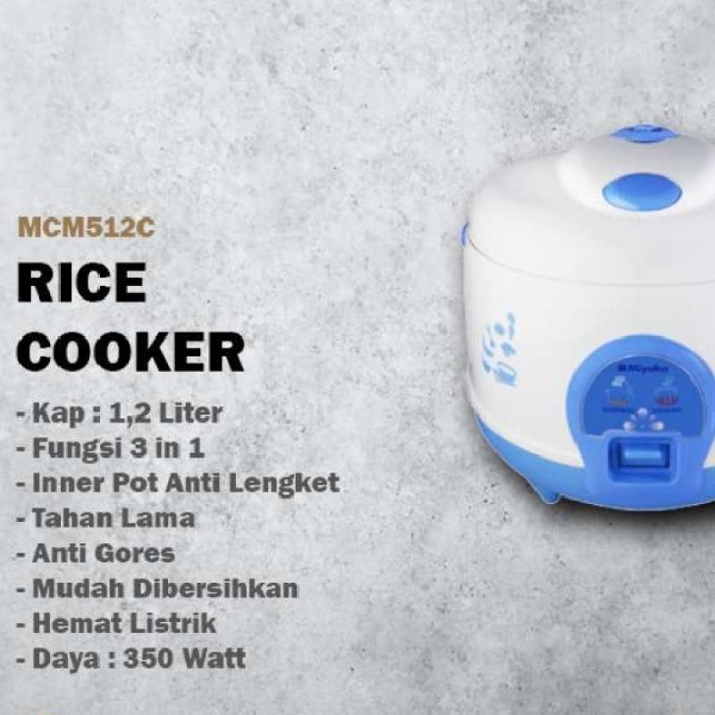 Promo Rice Cooker Miyako Magic Com 3 in 1 Kapasitas 1,2 Liter MCM512C Diskon 20 di Seller Home