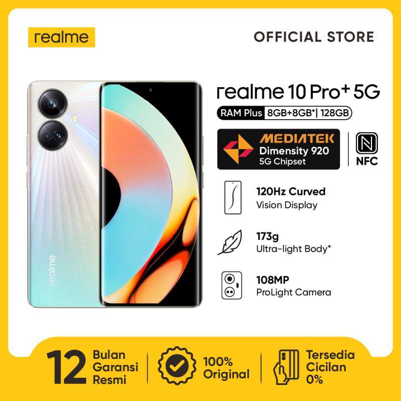 Jual Realme 10 pro plus 8/128GB - Hyperspace Gold di Seller realme ...