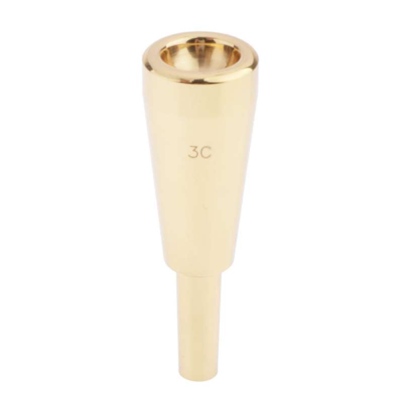 Promo Gold Trumpet Mouthpiece, 3C Size for Bach Trumpet Parts