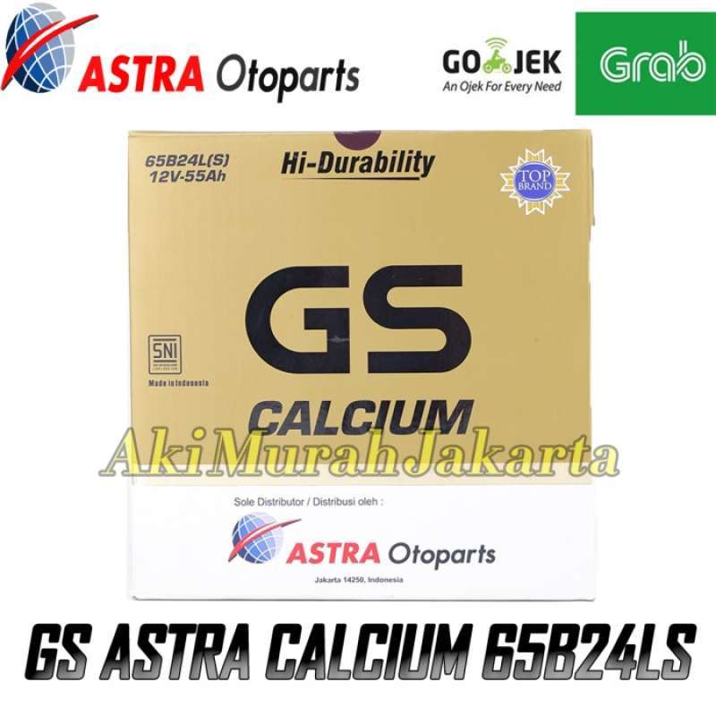 Jual Aki GS CALCIUM Toyota New Vios NS60LS / 65B24LS 55 Ah GARANSI 6