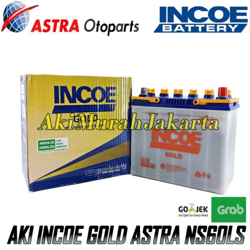 Jual Aki Mobil Wuling Cortez INCOE GOLD ASTRA NS60LS 12V / 45Ah Aki
