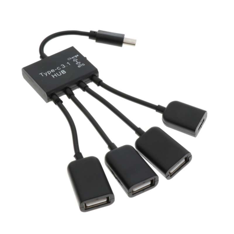 Jual 4 in 1 Micro USB HUB Adaptor with Power Charge OTG Cable Adapter
