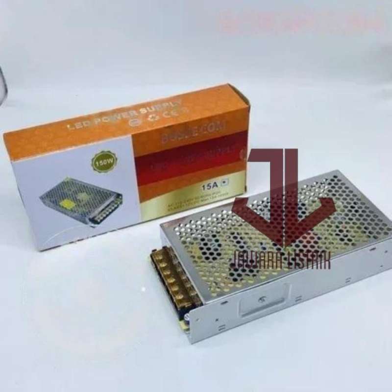 Jual LED POWER SUPPLY 12V 12 VOLT 15 AMPERE 150 WATT ALUMUNIUM di Seller Jawara listrik