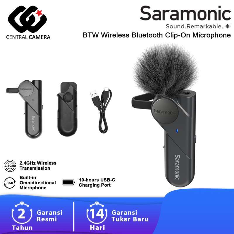 Jual Saramonic BTW Wireless Bluetooth ClipOn Microphone di Seller