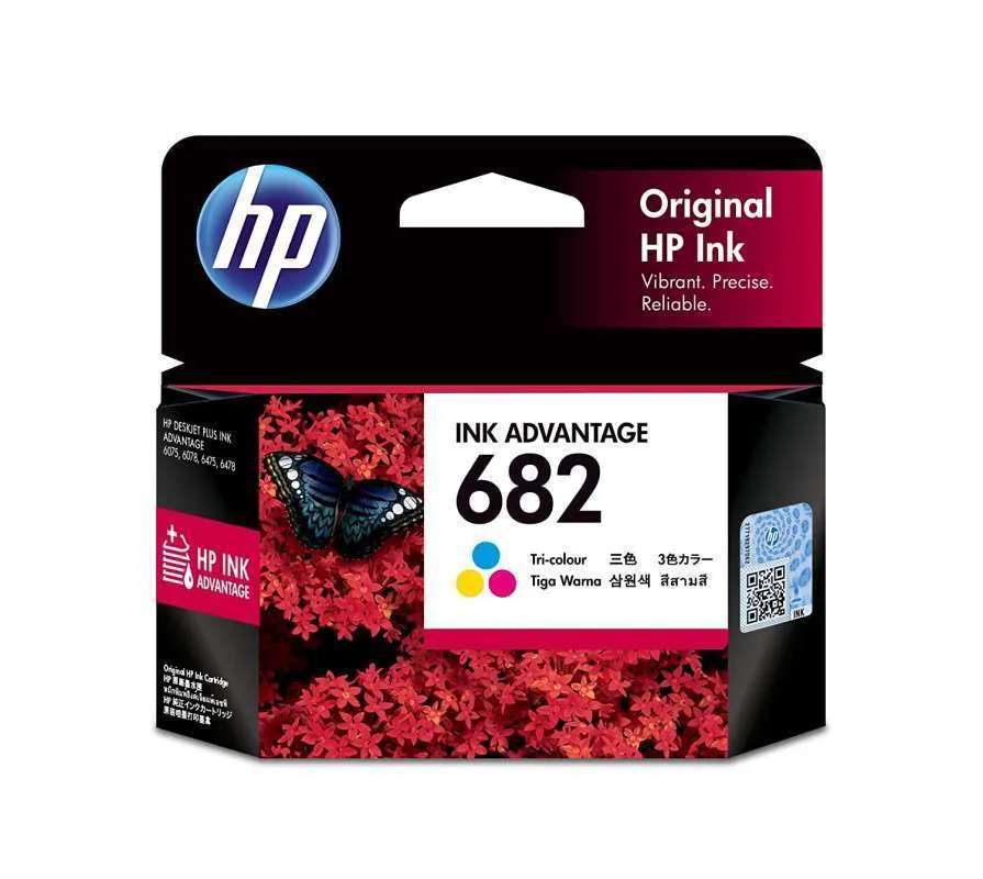 Jual HP 682 Tri Colour Original Ink Cartridge Online Mei 2021 Blibli