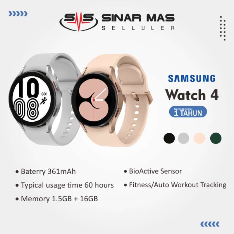 Jual Samsung Watch4 Smartwatch 40mm [Garansi Resmi] di Seller SINAR MAS ...