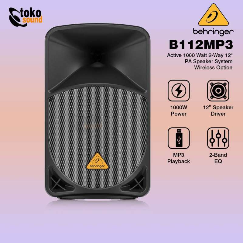 Jual Behringer Eurolive B112mp3 B112 Mp3 - 1000w 12 Inch Powered ...