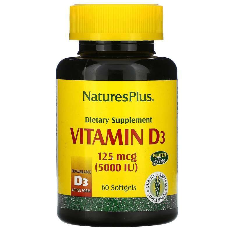Natures plus витамины. Vitamin d3 25 MCG 1000 IU.