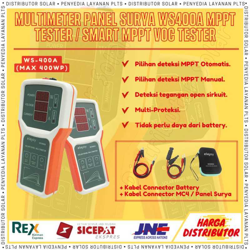 Promo Multimeter Panel Surya WS400A MPPT Tester / Smart MPPT VOC Tester ...