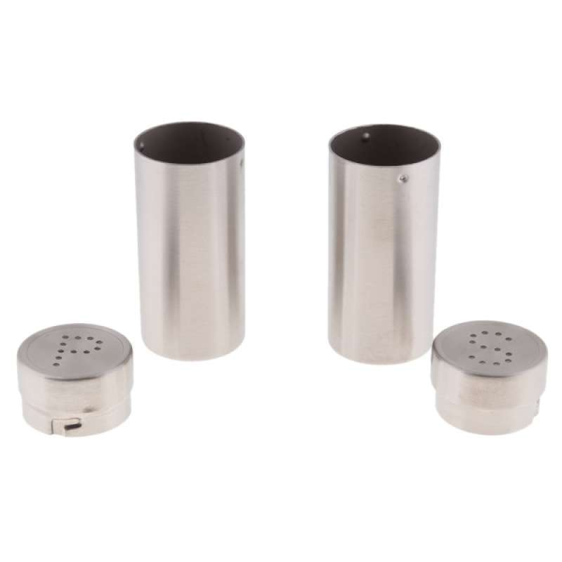 Jual 2pcs Salt And Pepper Shakers Set With Pour Holes Stainless Steel