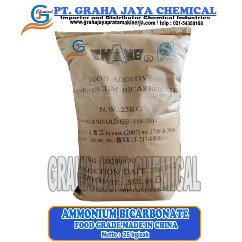 Jual Ammonium Bicarbonate ( Soda Kue) ExChina 25 kg di Seller Graha