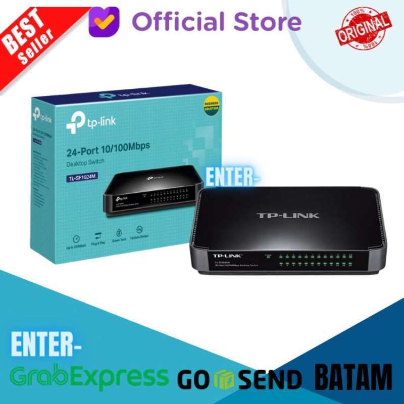 Jual TP-LINK TL-SF1024M 24-Port 10/100Mbps Switch Hub 24Port 24 Port di ...