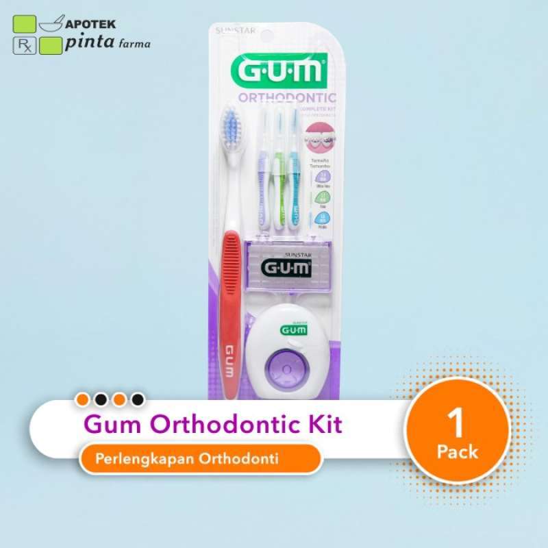 Promo GUM Orthodontic Kit Lengkap utk Behel Kawat Gigi Diskon 33 di