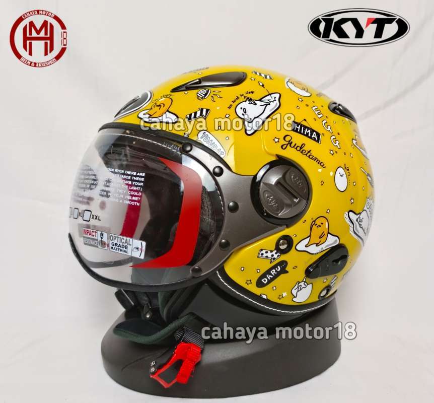 Jual Helm KYT ELSICO GUDETAMA YELLOWHALF FACE di Seller Cahaya motor