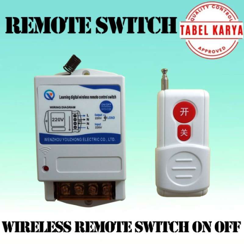 Jual WIRELESS REMOTE CONTROL SWITCH ON OFF / SAKLAR WIRELESS 220V di
