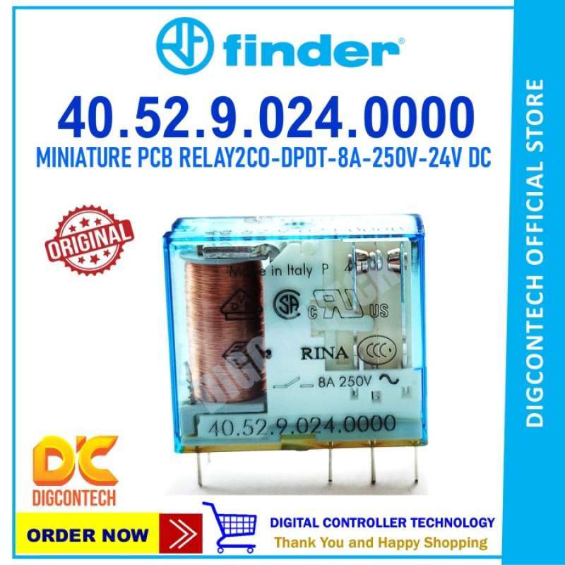 40.52.9.024.0000 Finder Relay Electromagnetic, 24 vdc at ₹ 250/piece in