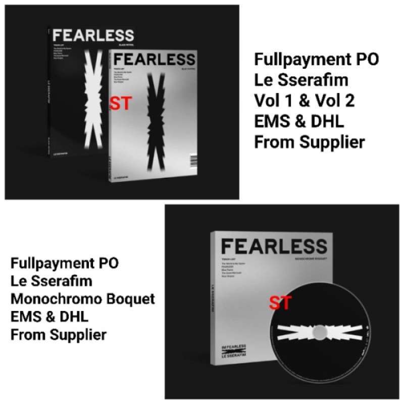 Jual Le Sserafim 1st Mini Album Fearless Normal And Monochrome Bouquet Ver Di Seller Nadala Store