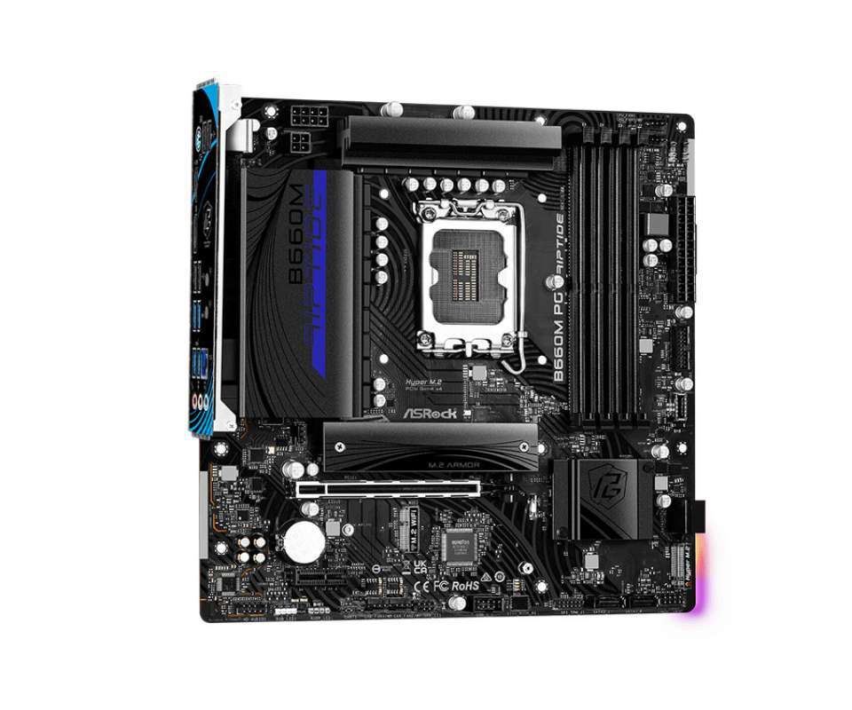 Jual Asrock B660m Pg Riptide (lga1700, B660, Ddr4, Usb3.2, Sata3) Di ...