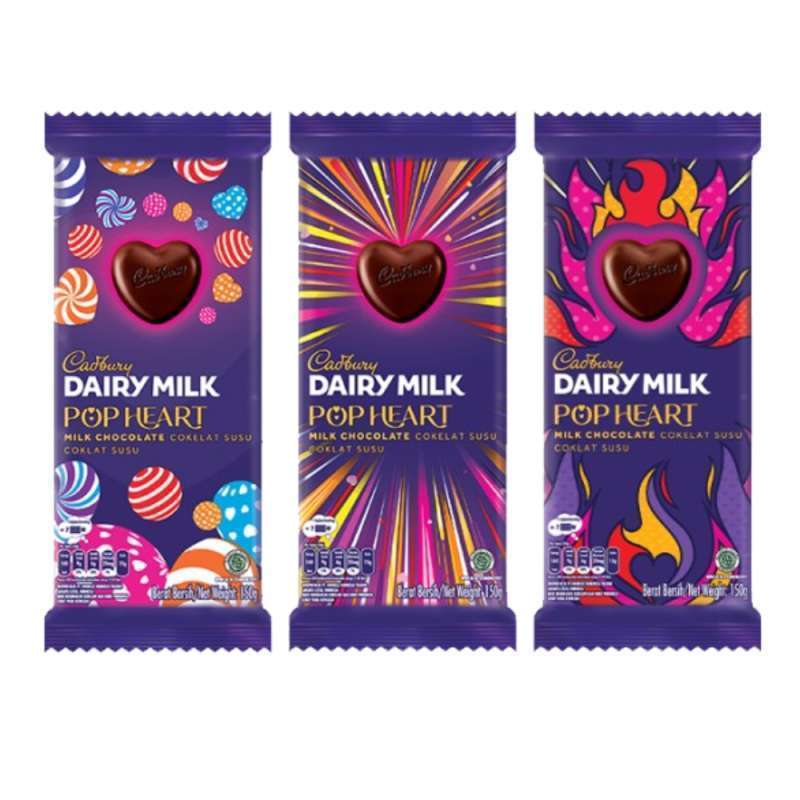 Jual Cadbury Dairy Milk Pop Heart Cokelat Susu 150gr Di Seller Blue A