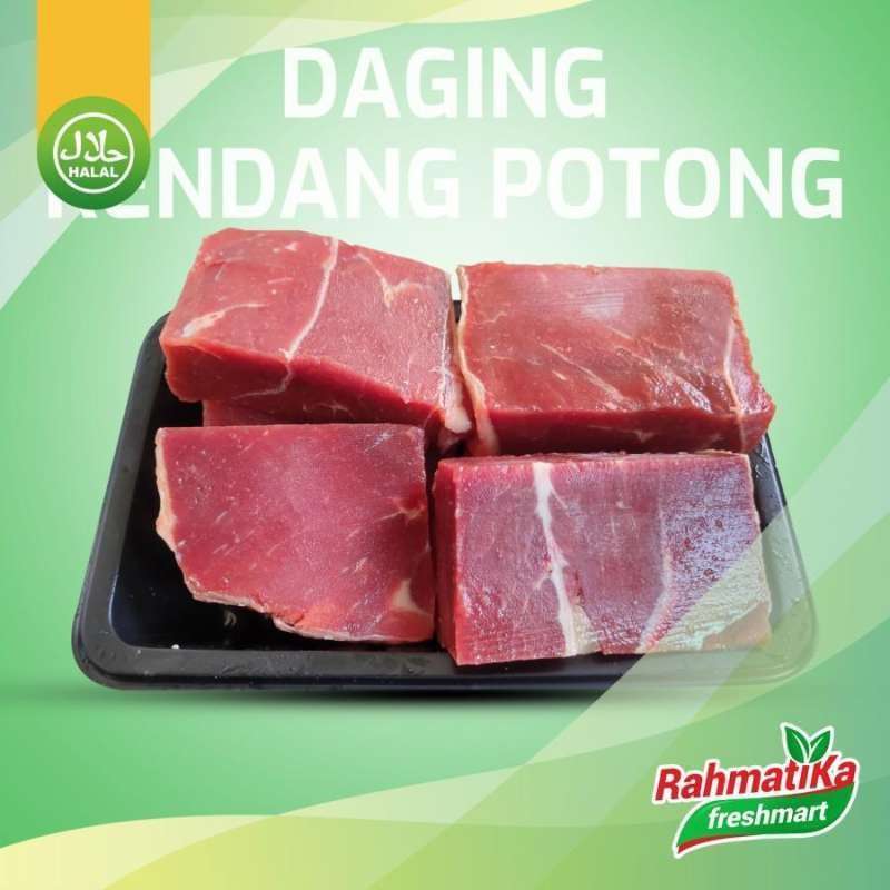 Jual Daging Rendang Potong / Daging Sapi Lokal 500 Gram (daging Frozen ...