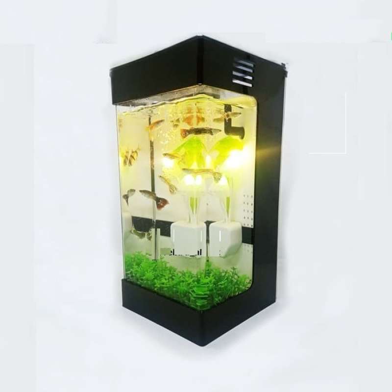 √ Aquarium Unik, Aquarium Lampu Tidur Nyala Dalam Air, Aquarium Mini
