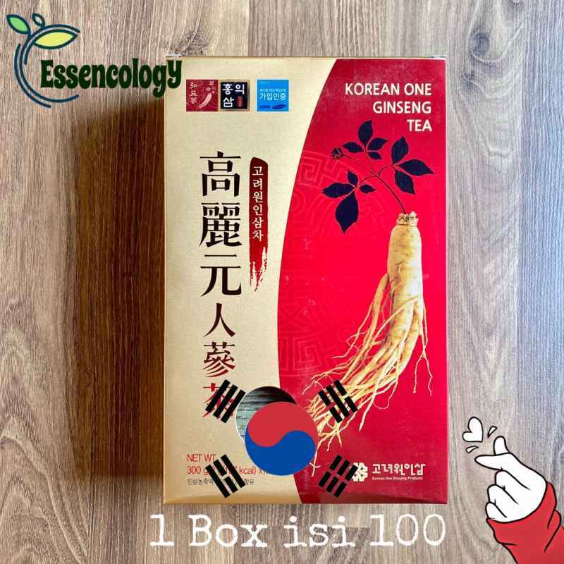 Jual Korean One Red Ginseng Tea Teh Ginseng Korea 1 Box Isi 100 Di