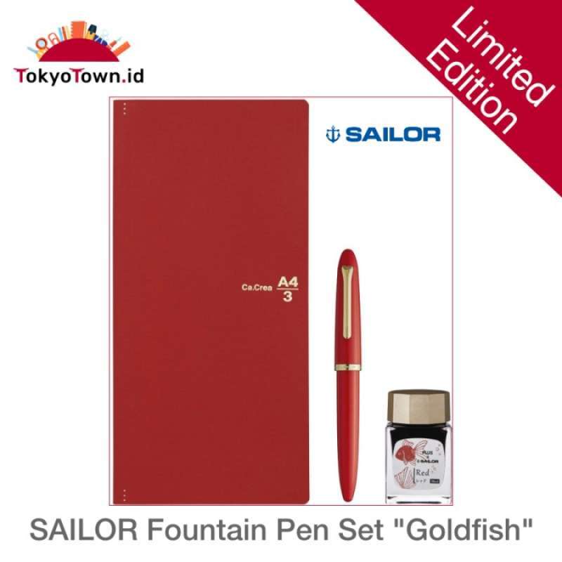 Jual Sailor Fountain Pen Set Limited Edition “Goldfish†di Seller